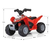 Elektrická štvorkolka Milly Mally Honda ATV červená Červená 