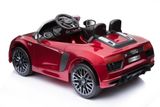 Elektrické autíčko BABY MIX AUDI R8 Spyder MAXI metalíza červené Červená 