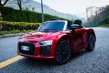 Elektrické autíčko BABY MIX AUDI R8 Spyder MAXI metalíza červené Červená 