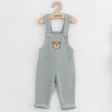 Dojčenské zahradníčky New Baby Luxury clothing Oliver sivé sivá 74 (6-9m)