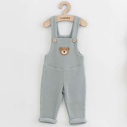 Dojčenské zahradníčky New Baby Luxury clothing Oliver sivé sivá 74 (6-9m)